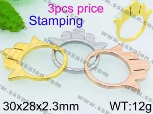 Stainless Steel Gold-plating Ring - KR38314-K
