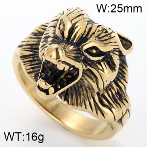 Stainless Steel Gold-plating Ring - KR39441-OT