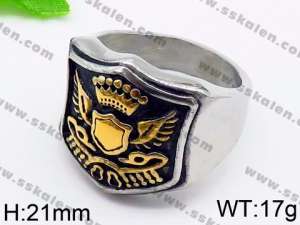 Stainless Steel Gold-plating Ring - KR43051-TLX