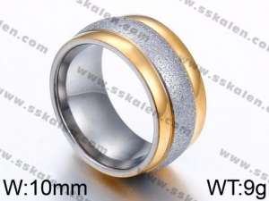 Stainless Steel Gold-plating Ring - KR44036-K