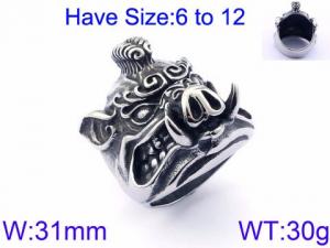Stainless Steel Special Ring - KR45642-K