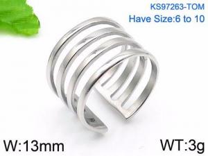 Stainless Steel Special Ring - KR46543-TOM