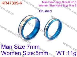 Stainless Steel Lover Ring - KR47309-K