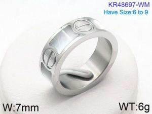 Stainless Steel Special Ring - KR48697-WM