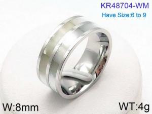 Stainless Steel Special Ring - KR48704-WM