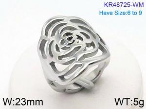 Stainless Steel Special Ring - KR48725-WM
