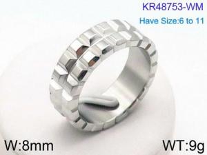 Stainless Steel Special Ring - KR48753-WM