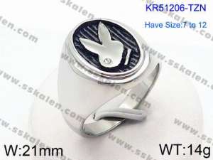 Stainless Steel Special Ring - KR51206-TZN