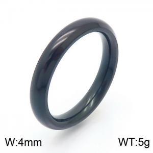 Stainless Steel Black-plating Ring - KR51299-K