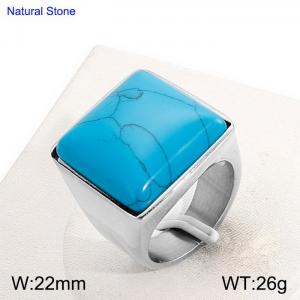 Stainless Steel Stone&Crystal Ring - KR51646-GC