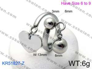 Stainless Steel Special Ring - KR51827-Z