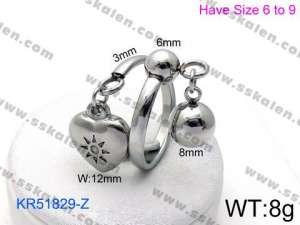Stainless Steel Special Ring - KR51829-Z
