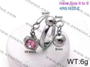 Stainless Steel Special Ring - KR51832-Z