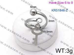 Stainless Steel Special Ring - KR51846-Z