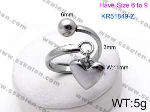 Stainless Steel Special Ring - KR51849-Z