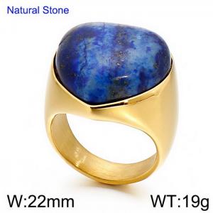 Stainless Steel Stone&Crystal Ring - KR52434-GC