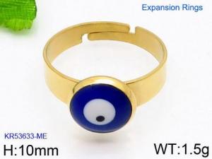 Stainless Steel Gold-plating Ring - KR53633-ME
