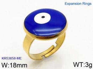 Stainless Steel Gold-plating Ring - KR53658-ME