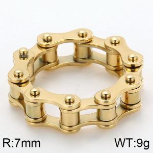 Stainless Steel Gold-plating Ring - KR82605-KFC
