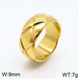 Stainless Steel Gold-plating Ring - KR87209-YH