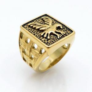 Stainless Steel Gold-plating Ring - KR88588-ZY