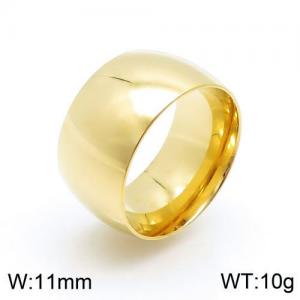 Stainless Steel Gold-plating Ring - KR90048-WX