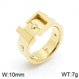 Stainless Steel Gold-plating Ring - KR90054-WX