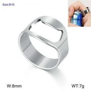 Stainless Steel Special Ring - KR91507-WGHB