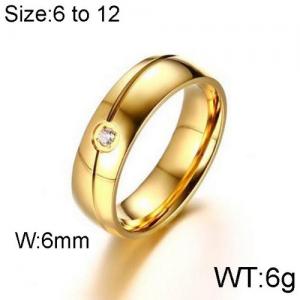 Stainless Steel Stone&Crystal Ring - KR91884-WGSF