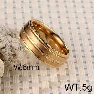 Stainless Steel Gold-plating Ring - KR91910-WGSF