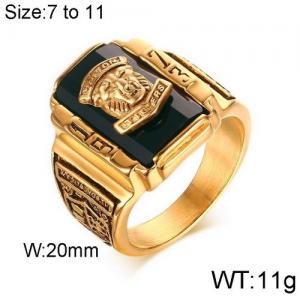 Stainless Steel Stone&Crystal Ring - KR91930-WGSF