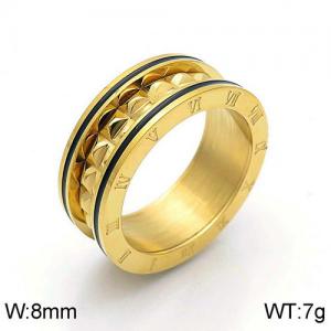 Stainless Steel Gold-plating Ring - KR92031-GC