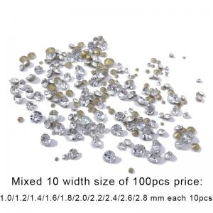 Mixed 10 Width Size Crystal Stones--100pcs Price - KRP138