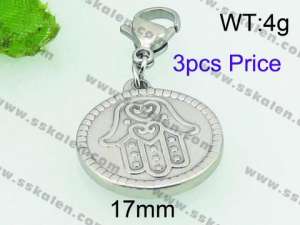 Stainless Steel Charms with Lobster - KRP3810-Z