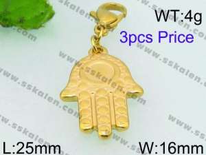 Stainless Steel Charms with Lobster - KRP3838-Z