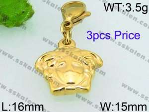 Stainless Steel Charms with Lobster - KRP3840-Z