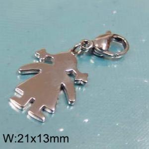 Stainless Steel Charms with Lobster - KRP763-Z
