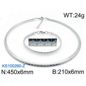 SS Jewelry Set(Most Women) - KS100260-Z