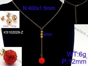 SS Jewelry Set(Most Women) - KS102029-Z