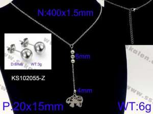 SS Jewelry Set(Most Women) - KS102055-Z