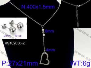 SS Jewelry Set(Most Women) - KS102056-Z