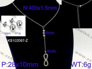 SS Jewelry Set(Most Women) - KS102057-Z