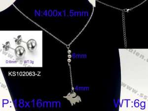 SS Jewelry Set(Most Women) - KS102063-Z