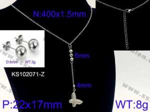 SS Jewelry Set(Most Women) - KS102071-Z