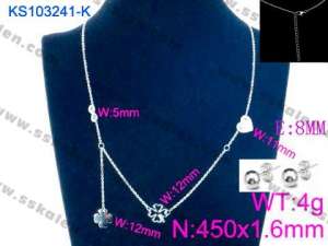 SS Jewelry Set(Most Women) - KS103241-K