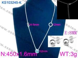 SS Jewelry Set(Most Women) - KS103245-K