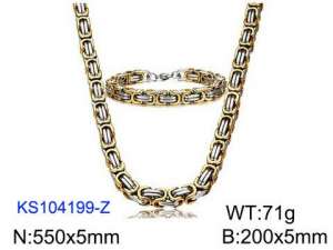 SS Jewelry Set(Most Men) - KS104199-Z