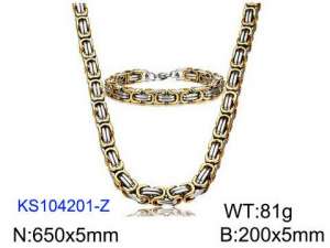 SS Jewelry Set(Most Men) - KS104201-Z