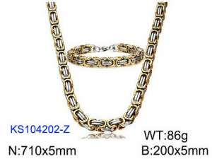 SS Jewelry Set(Most Men) - KS104202-Z