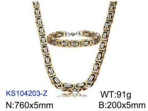 SS Jewelry Set(Most Men) - KS104203-Z